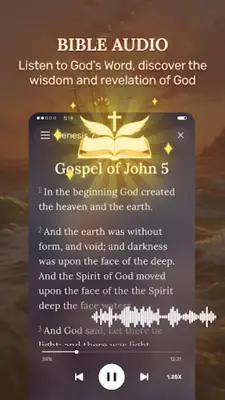 Pray Bible - Audio&Verse android App screenshot 2